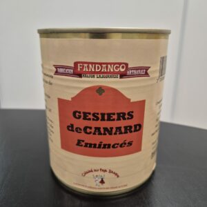 Gésiers de canard émincés